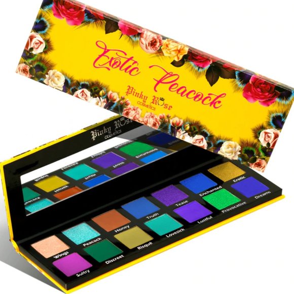 Pinky Rose Exotic Peacock Eyeshadow Palette - Picture 1 of 5